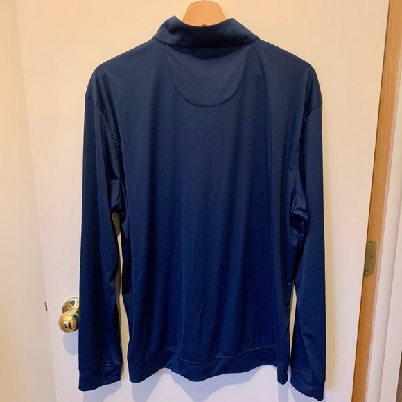 MINT Country Club Prep Navy/Orange L Quarter Zip - Picture 5 of 5